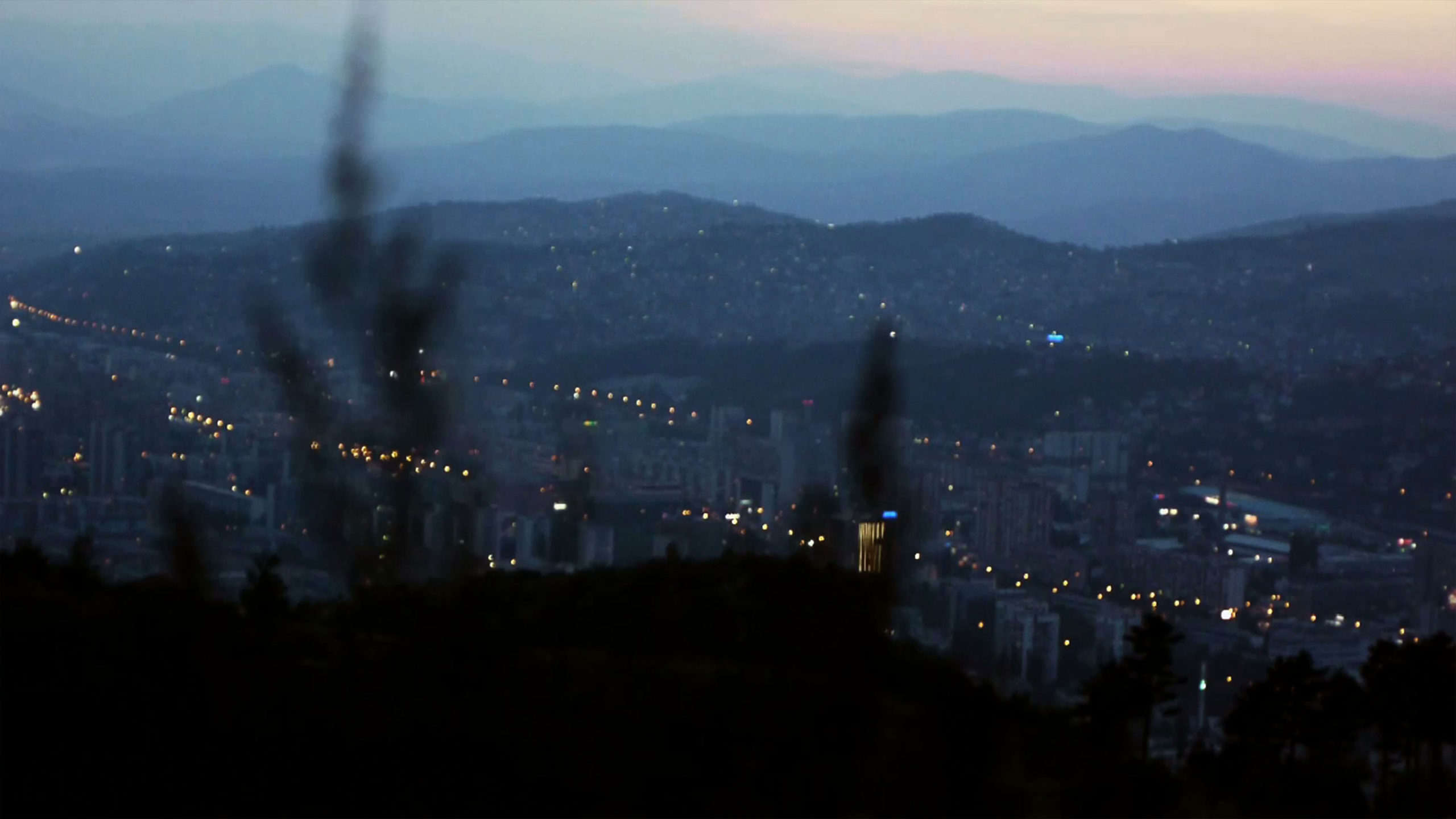 Belgrade city scape at Dusk