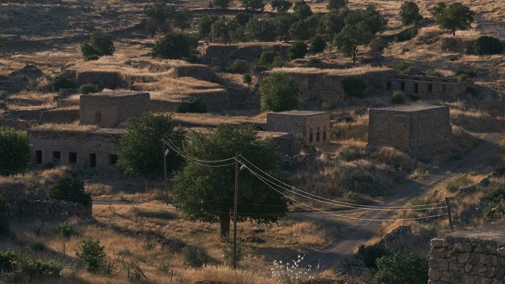 View from above of Zaz Village in Turkey