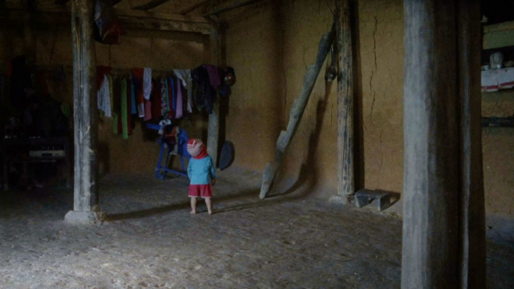 Small child in the treehouse Vietnam